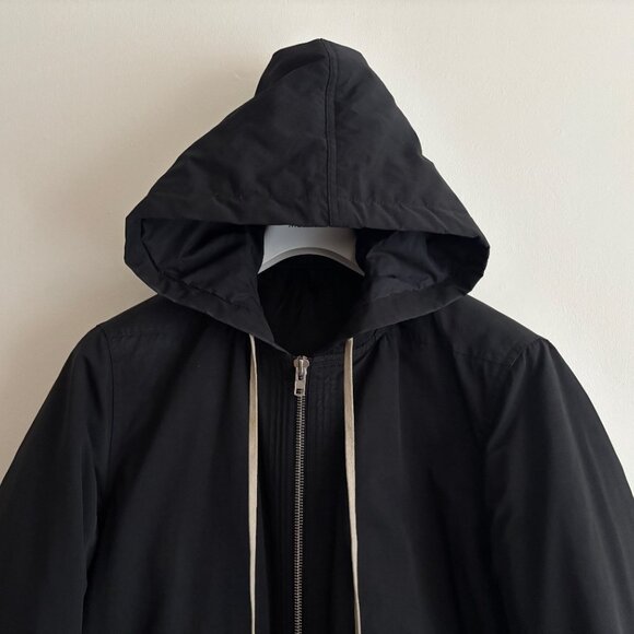 Rick Owens FW15 Sphinx Black Hooded Goose Down Parka Jacket - 54/Large - XL - Picture 2 of 16